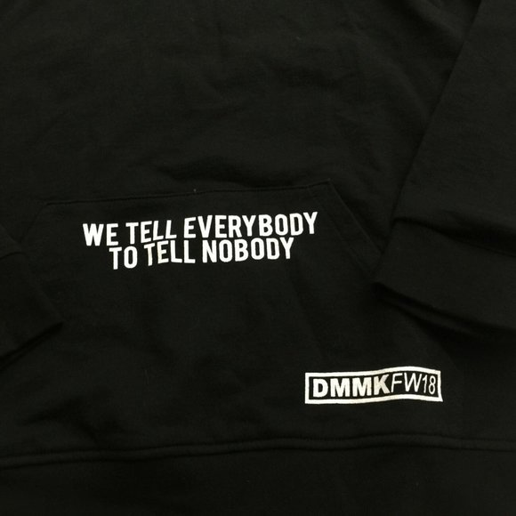 New Dim Mak DMMK Top Secret Black Hoodie Jacket Steve Aoki Large - Picture 2 of 5